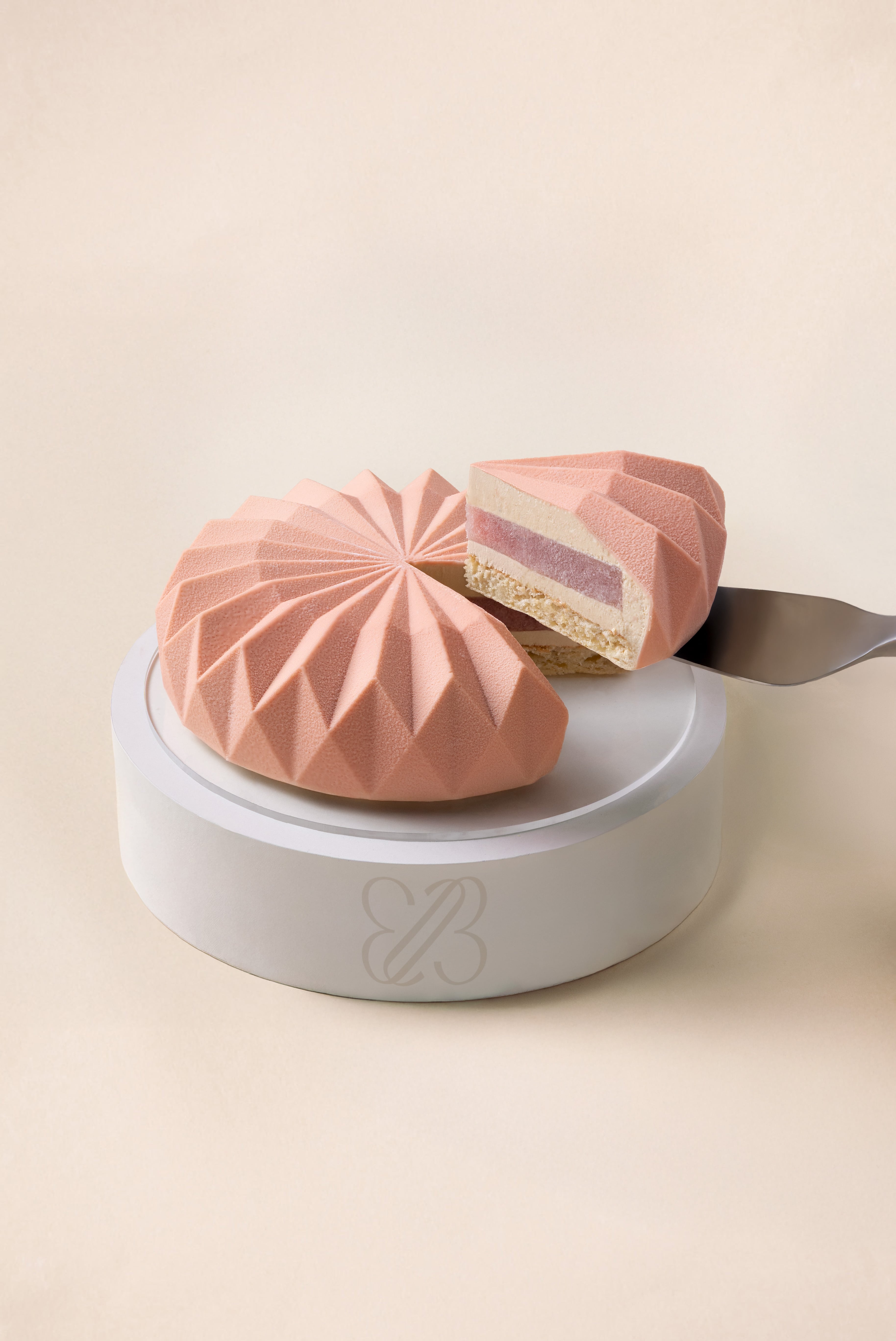 White Peach Oolong Origami Cake