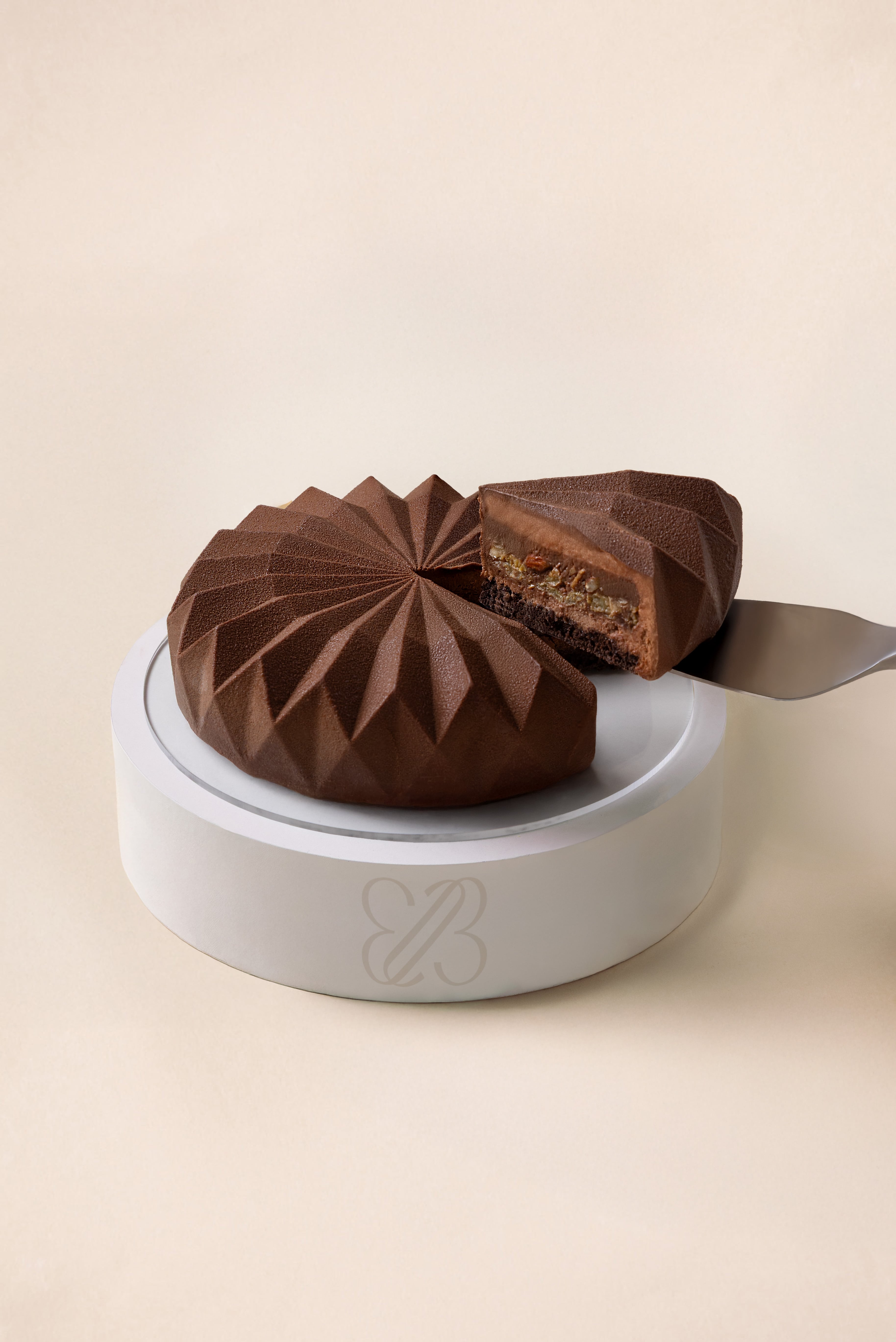 Rum & Raisin Origami Cake